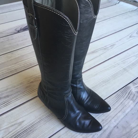 Black Leather Boots - Picture 6 of 16